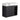 CharmyDecor floating bathroom vanity with sink in Black Chestnut, front angle showing the flat door and projecting basin.