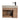 CharmyDecor floating bathroom vanity with sink rear installation illustration showing hoses through the cabinet opening.