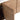 CharmyDecor floating double sink vanity close-up showing a beveled door edge, rounded corner, and oak-look grain