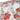 Charmydecor floral accent chair close-up showing metallic nailhead trim and detailed red gray botanical fabric upholstery