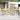 charmydecor four teak look acacia wood outdoor dining chairs with white rope backrest