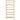 charmydecor front view of 4 tier bamboo ladder shelf with open slatted storage shelves