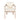 charmydecor front view of acacia wood outdoor armchair with cream seat cushion and back pillow