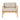 charmydecor front view of acacia wood outdoor lounge chair with beige seat cushion and back pillow from set of 2