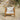 charmydecor front view of acacia wood patio club chair with beige removable cushion and pillow