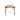 charmydecor front view of rectangular outdoor acacia wood dining table with teak finish