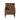 Brown leather armchair on a white background