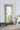 charmydecor gold decorative full length mirror styled above console table in living room
