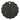 Round black leather patch with gold buttons on a white background