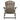 charmydecor gray acacia wood Adirondack chair rear view showing slatted back and sturdy frame