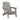 Charmydecor gray folding hemlock wood Adirondack chair front angled product view on white background