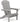 charmydecor gray folding wood Adirondack chair with wide arms and tall slatted back