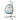 Hanging egg chair with cushions on a white background