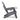 Charmydecor gray HDPE Adirondack chair side view with reclined back and wide armrests