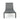charmydecor gray outdoor chaise lounge front view with breathable mesh seating