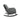 charmydecor gray PE rattan rocking chair with cushioned seat shown from side angle
