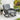 charmydecor gray wicker outdoor rocking chair with cushions styled on a bright patio
