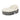Round outdoor lounge chair with beige cushion on a white background