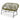 Charmydecor green PE rattan outdoor loveseat with curved open-weave design and black iron frame front view