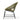Charmydecor green woven PE rattan patio club chair with black iron frame side view