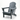 charmydecor grey all-weather HDPE Adirondack chair with wide armrests on white background
