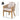 charmydecor Grotta outdoor dining arm chair dimension image with 400 lbs capacity and 24 inch by 23.5 inch by 32 inch size