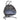 CharmyDecor hanging egg chair with stand 2 person charcoal wicker double swing chair front view outdoor indoor charm
