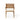 charmydecor hermosa acacia wood outdoor dining armchair with cream cushion front view