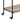 charmydecor industrial rolling bar cart locking caster wheel and metal frame close up