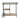 charmydecor industrial wood and metal bar cart front view with three open storage tiers