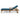Charmydecor Jason acacia wood patio chaise lounge side view with reclining blue cushion