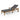 charmydecor Jason adjustable outdoor chaise lounge with gray cushion and rear wheels front angle view