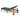 Charmydecor Jason adjustable patio chaise lounge rear angle view with acacia wood slatted back