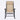 Charmydecor khaki mesh folding rocking chair with padded headrest and black frame front view