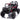 Charmydecor Kids UTV 24V 400W off-road ride on car front view with LED lights and rugged tires