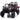 Charmydecor Kids UTV electric 2 seater ride on car side angle showing LED lights and suspension design