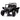 Black off-road vehicle on a white background