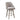 Gray bar stool with wooden legs on a white background