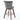 CharmyDecor kitchen counter swivel stool back and side view highlighting wooden frame structure and stability design
