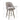 Gray bar stool with dimensions labeled on a white background