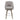 charmydecor kitchen counter swivel stool front view gray fabric upholstered stool with solid wood legs and metal footrest