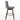 CharmyDecor kitchen counter swivel stool back and side view highlighting wooden frame structure and stability design