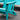 Charmydecor lake blue Adirondack chair close-up showing armrest and folding frame detail