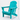 Charmydecor lake blue folding Adirondack chair dimension guide for outdoor patio seating