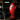 CharmyDecor large red rocket trash can shown with person for scale in modern interior