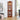 charmydecor lighted walnut curio cabinet displaying glassware and vases
