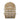 Charmydecor Malia hanging chair back view with woven PE rattan panel and beige cushion ties