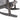 Charmydecor Malibu acacia wood rocking chair close-up showing dark gray finish and rocker base
