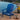 Charmydecor Malibu blue acacia wood folding Adirondack chair beside an outdoor swimming pool