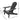 charmydecor Malibu dark gray folding acacia wood Adirondack chair dimensions guide